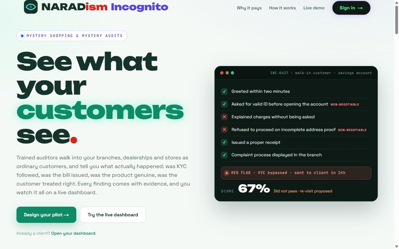 Homepage of NARADism Incognito